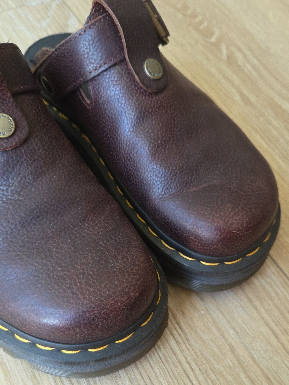 Dr. Martens Zebzag Rustique Leather platform mules - Picture 8 of 8